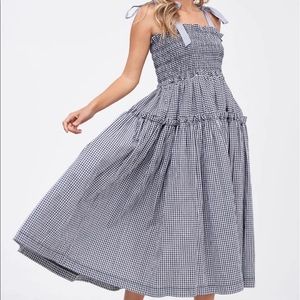 En Saison Gingham Midi Dress